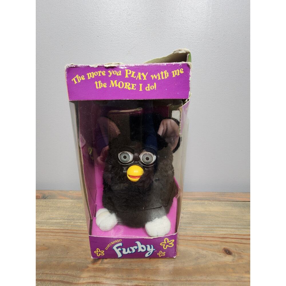 Vintage Furby 1998 "Witch's Cat" Gen 1 Black Tiger Electronics 70800 NOT Working